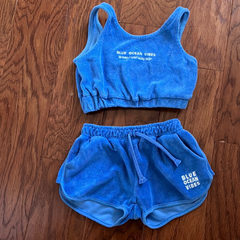 Zara Girls Beach Terry Set